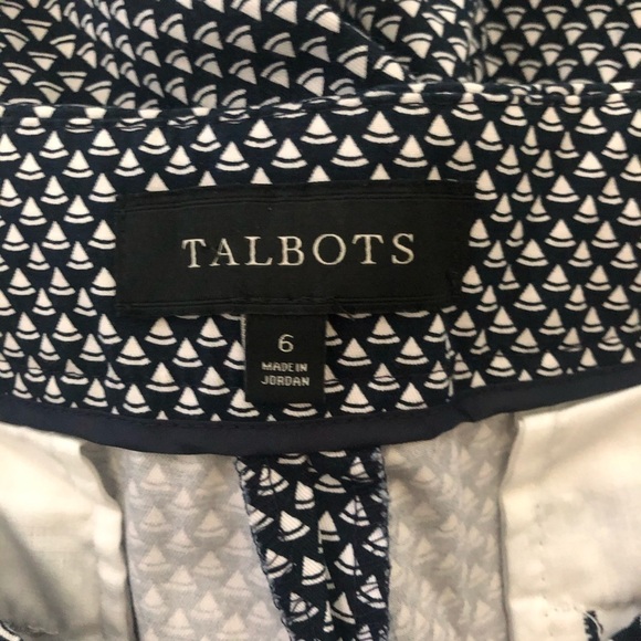 Talbots Sailboat Nautical Print Heritage Pants Size 6 EUC - Picture 7 of 9